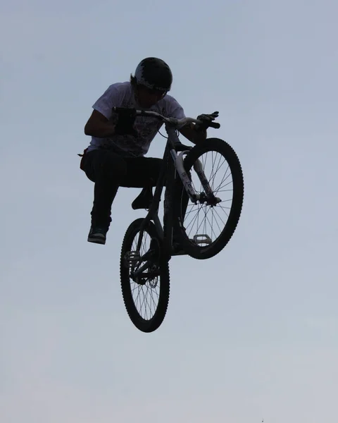 Mountain Bikers Action — Stock Photo, Image