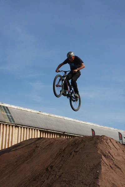 Mountain Bikers Action — Stock Photo, Image