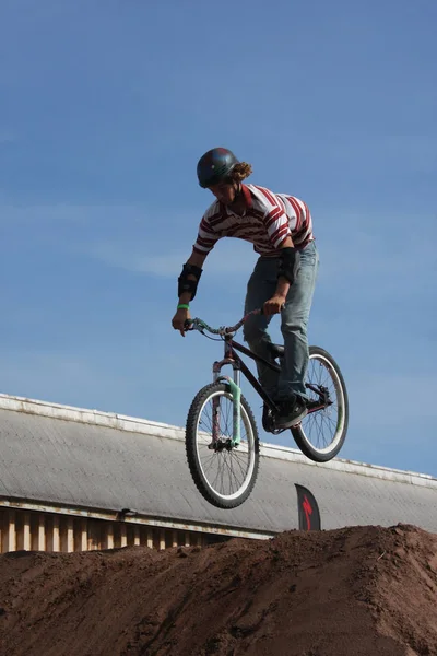 Mountain Bikers Ação — Fotografia de Stock