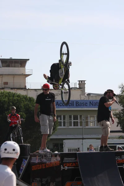 Rowerzystów Górskich Akcji — Zdjęcie stockowe