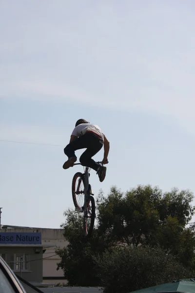 Mountain Bikers Action — Stock Photo, Image