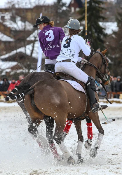 stock image winter competition of polo