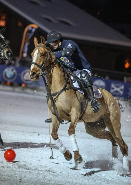 Winterwettbewerb Des Polo — Stockfoto