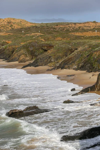 Longueira 'da Almograve Plajı — Stok fotoğraf