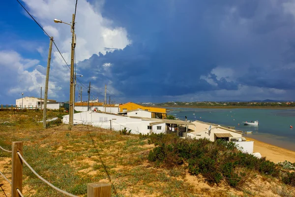 Plaża w Faro — Zdjęcie stockowe