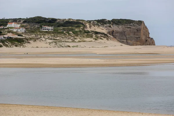 Lagoa de Obidos in Foz do Arelho Portugal — Zdjęcie stockowe