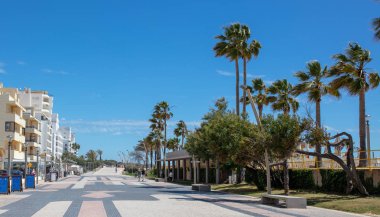 Portekiz'in Algarve şehrindeki Quarteira şehri