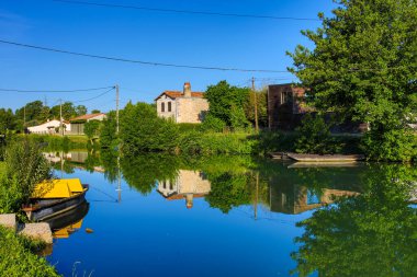 Poitevin bataklığının manzaraları