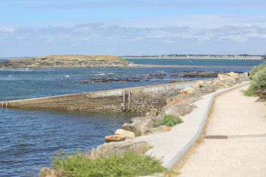 Quiberon Fransa 'nın vahşi kıyıları