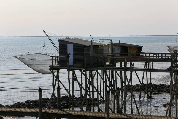 Vissershutten Franse Atlantische Kust — Stockfoto