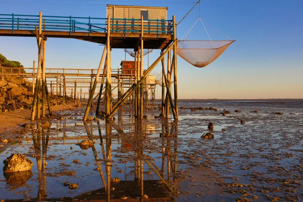 Vissershutten Franse Atlantische Kust — Stockfoto