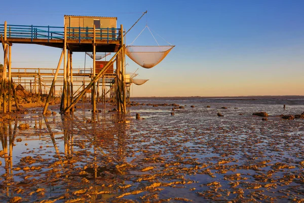 Vissershutten Franse Atlantische Kust — Stockfoto