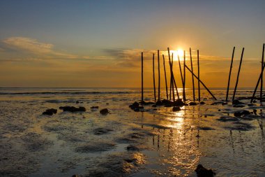 Balıkçı kulübeleri Fransız Atlantik kıyıları