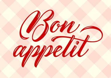 Kaligrafi metin Afiyet olsun arka plan üzerinde