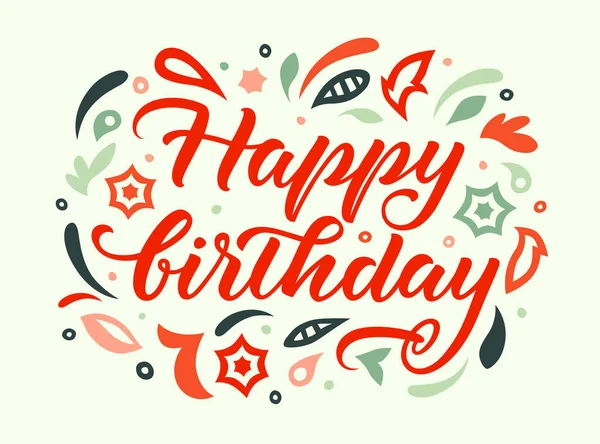 Happy _ birthday _ card _ white — Vetor de Stock