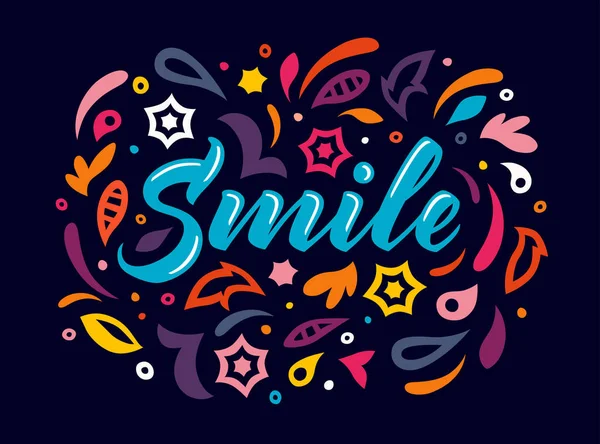 Smile_card_dark — стоковий вектор