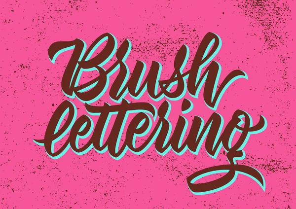 Brush _ lettering _ calligraphy _ pink — Image vectorielle