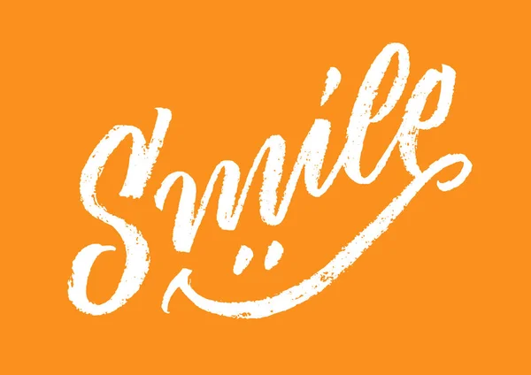 Smile_calligraphy — стоковий вектор