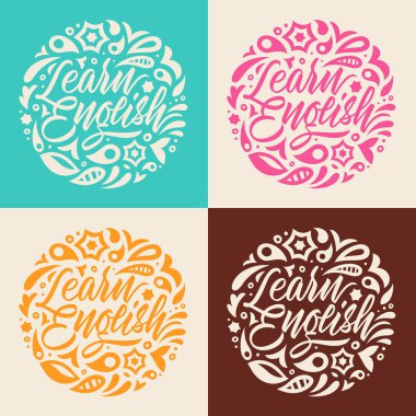 english_calligraphy_sticker_set