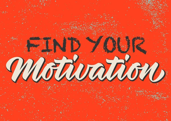 Motivation_calligraphy_red — стоковий вектор