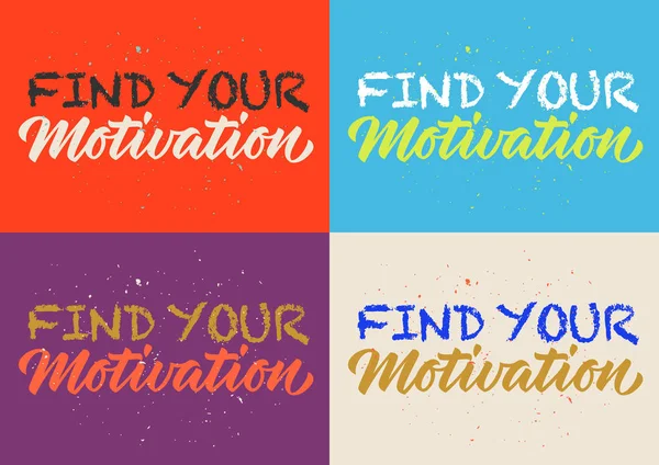 Motivation_calligraphy_set — стоковий вектор