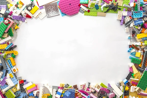 Frame from colorful lego blocks