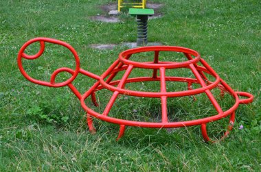 Güney Urallar Korkino şehir içinde çocuklar için oyun alanları. İl, yoksulluk, ıssızlık