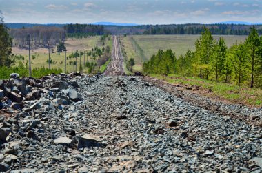 Güney Urallar geldi dağlarda Sunny sıcak bir bahar.