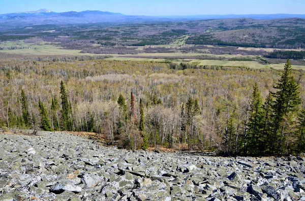 Las Montañas Los Urales Del Sur Vino Una Cálida Primavera — Foto de Stock