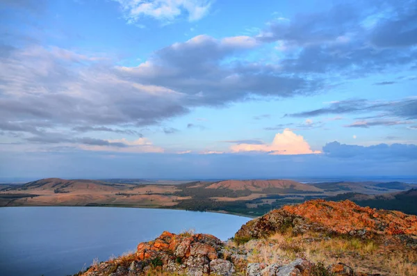 Lago Yaktykul Lugar Favorito Vacaciones Los Habitantes Los Urales Del —  Fotos de Stock