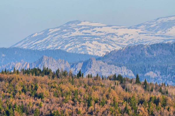 Ямантау Самая Высокая Гора Южном Урале Высота 1640 Метров Закрыта Лицензионные Стоковые Фото