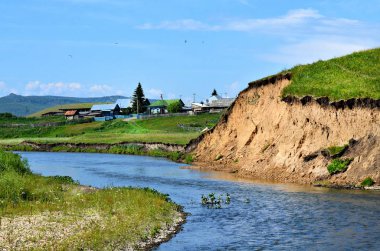 Güney Ural, yaz. Nehir Mindyak Köyü Kazakkulovo alanında.
