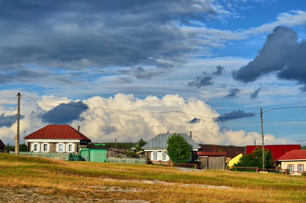 Antiga Aldeia Tirlyan Localizada Nas Montanhas Dos Urais Sul Noite — Fotografia de Stock