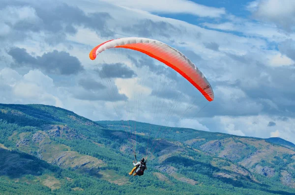 Foothills Southern Urals Well Suited Paragliding — Stock Photo, Image