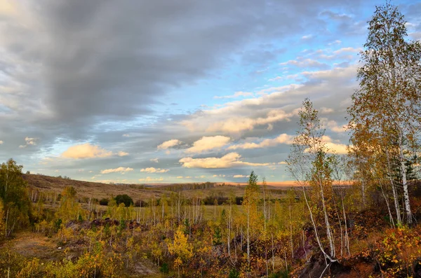 Tour Otoño Los Urales Del Sur Naturaleza Reina Otoño Dorado —  Fotos de Stock