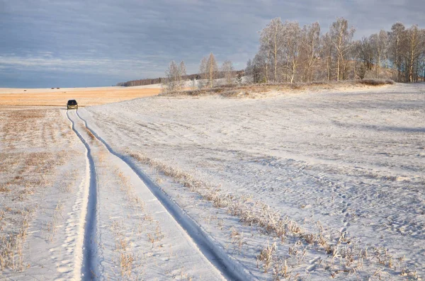Dezember Roadtrip Zum Südlichen Ural — Stockfoto