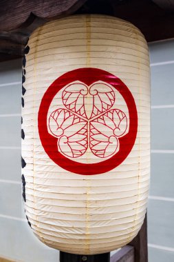 Kyoto, Japonya 'da Chion-ın tapınağında kağıt fener.