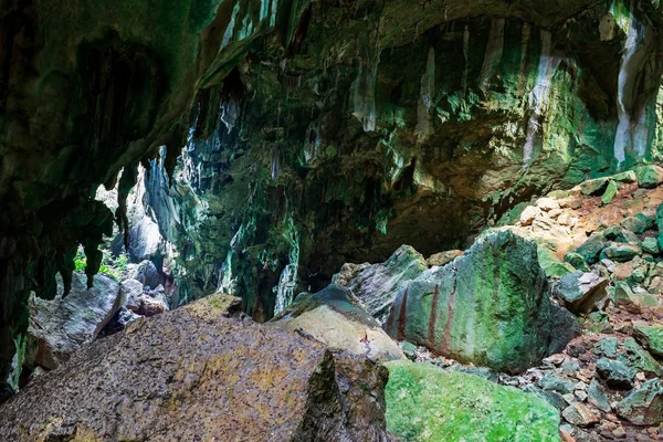 Omang or Umang cave near Paniman beach, Caramoan National Park,  municipality of Caramoan, Camarines Sur Province, Luzon, Philippines.
