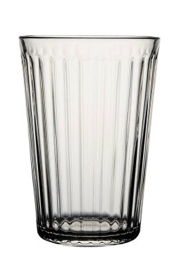 Beyaz arka plan üzerinde izole boş yönlü cam. 