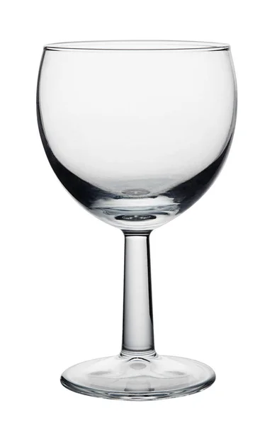 Порожній келих вина ізольовано на білому тлі . — стокове фото