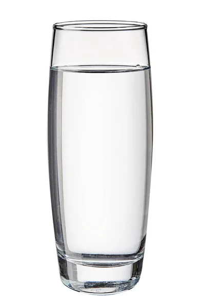 Vaso de agua aislado sobre fondo blanco. — Foto de Stock