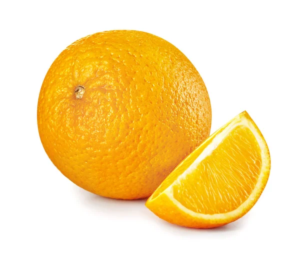 Whole orange fruit. Isolated on white background — Stock Photo, Image