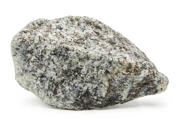 Pedra de rocha grande isolada em um fundo branco. — Fotografia de Stock