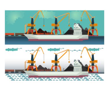  vinç ile kargo liman