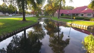 Küçük bir göl Park, Zwijndrecht, Hollanda