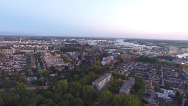 Hava Kenti Zwijndrecht Hollanda — Stok video