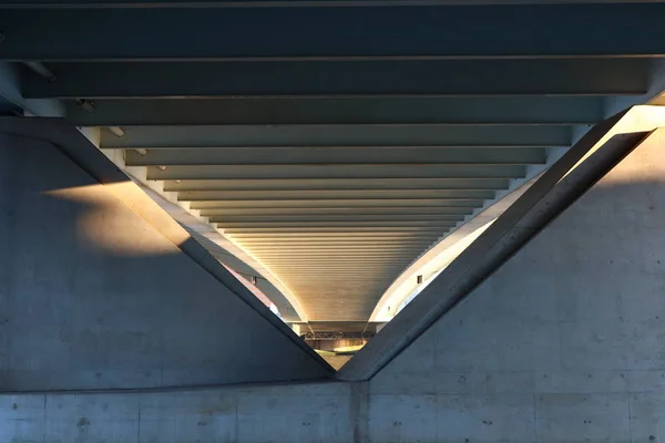 Sotto Ponte Ponte Rotterdam Erasmus Paesi Bassi — Foto Stock