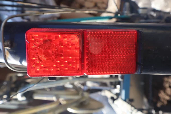 Backside Light Bike Closeup — Stock Photo, Image