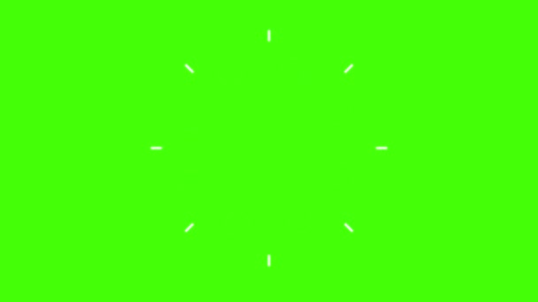 現代のフラット短いアニメーションは エフェクト要素 編集者のための緑色の画面クロマキーを設定します — ストック動画
