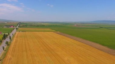 Romanya , Avrupa'nın tarım alanlarının havadan görünümü